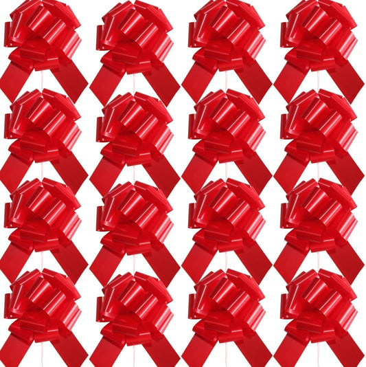 16 Pcs Ped Pull Bows for Gift Wrapping,6 Inch Gift Bows for V1258-DP02-WO-181