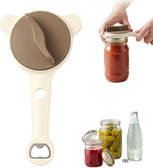 2026 New 4-in-1 Jar Opener - Adjustable Stainless Steel Lid Remover for Seniors & Arthritis Sufferers, Fits V1258-DP02-WO-195