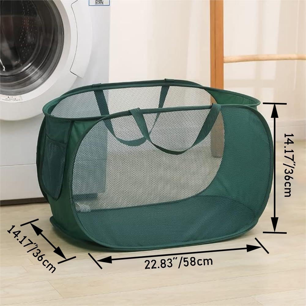 4 Pcs Collapsible Laundry Baskets, Opening Laundry Hamper, Foldable Laundry Basket, Dirty Clothes Basket for V1258-DP02-WO-197