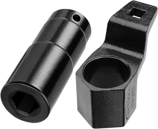 19 mm Harmonic Balancer Socket & 50mm Crankshaft Crank Pulley Wrench Holder Tool Removal Holding Spanner kit V1258-DP02-WO-217