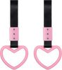 2 Pieces Heart Shaped Car Handle Straps Drift Charm Rear Bumper Warning Ring Decor Subway Bus Broken Heart V1258-DP02-WO-242