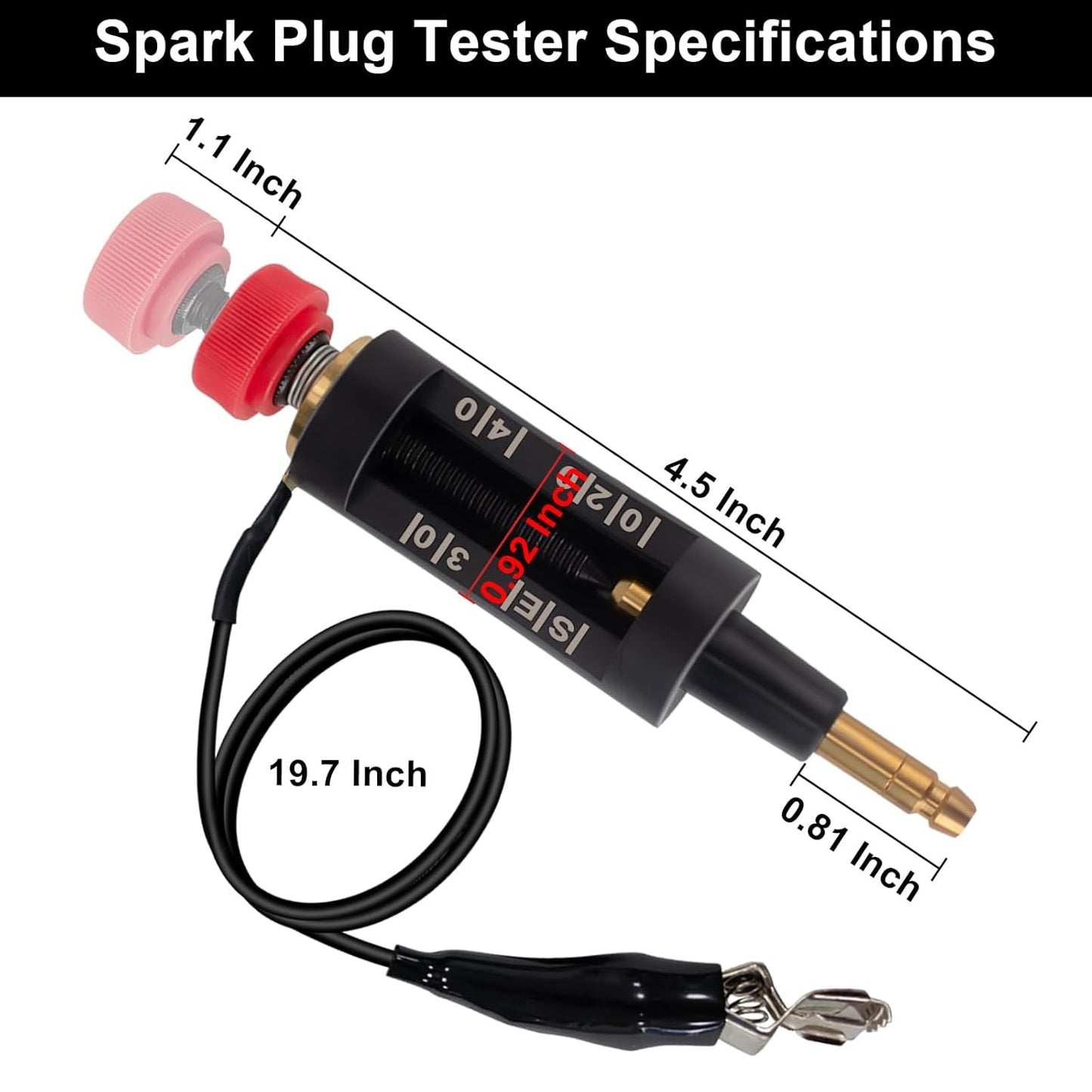 Spark Plug Tester, Adjustable Ignition Coil Tester System, Coil Pack Tester, Spark Testers Tool, Spark V1258-DP02-WO-246