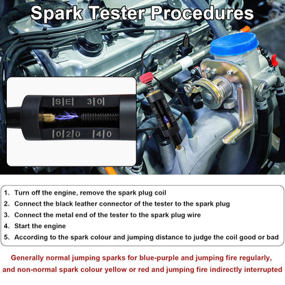 Spark Plug Tester, Adjustable Ignition Coil Tester System, Coil Pack Tester, Spark Testers Tool, Spark V1258-DP02-WO-246