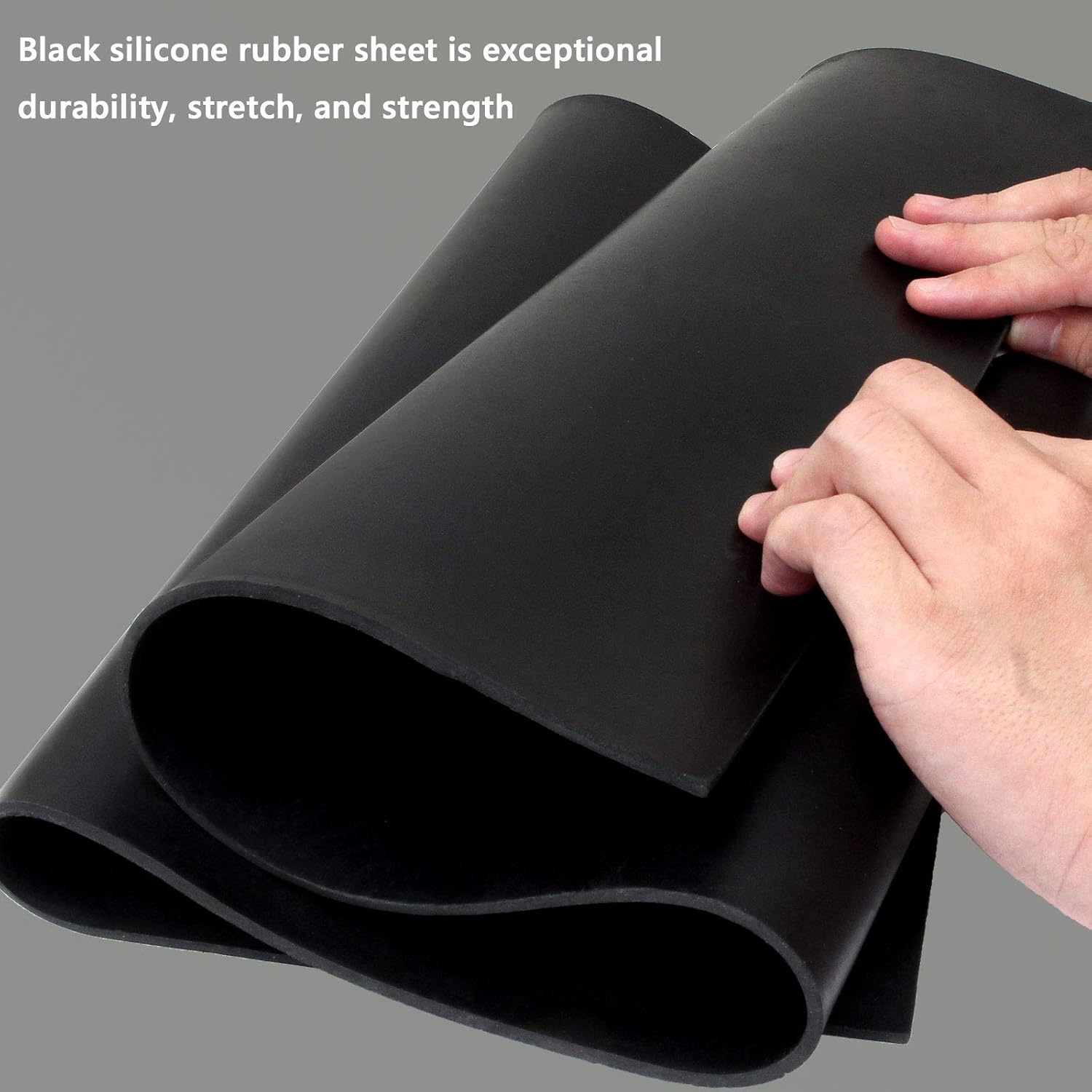 Neoprene Rubber Sheet 1/8" Thick x 16" Wide x 30" Long, Solid Rubber Sheets, Rolls & Strips for Gaskets V1258-DP02-WO-247
