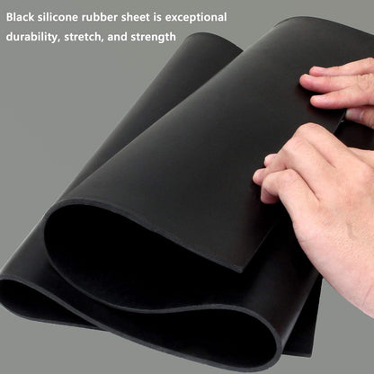Neoprene Rubber Sheet 1/8" Thick x 16" Wide x 30" Long, Solid Rubber Sheets, Rolls & Strips for Gaskets V1258-DP02-WO-247