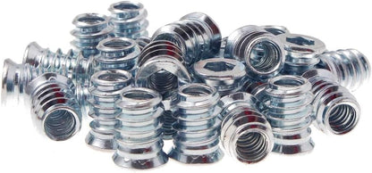 1/4-20 Hex Drive Threaded Inserts for Wood - 40 Pieces V1258-DP02-WO-264