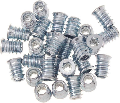 1/4-20 Hex Drive Threaded Inserts for Wood - 40 Pieces V1258-DP02-WO-264