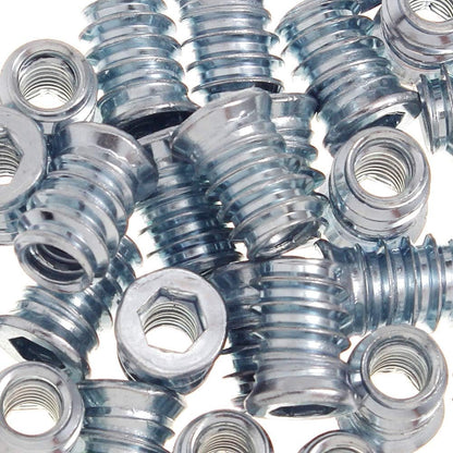 1/4-20 Hex Drive Threaded Inserts for Wood - 40 Pieces V1258-DP02-WO-264