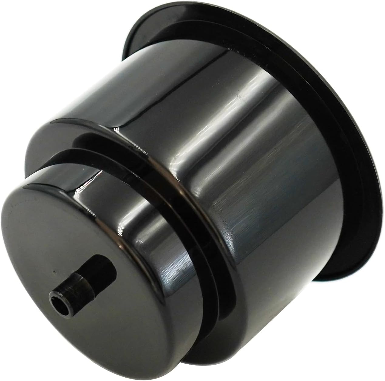 Black Plastic Cup Drink Holder Insert with Drain for Marine Boat RV Camper, 4PCS V1258-DP02-WO-265