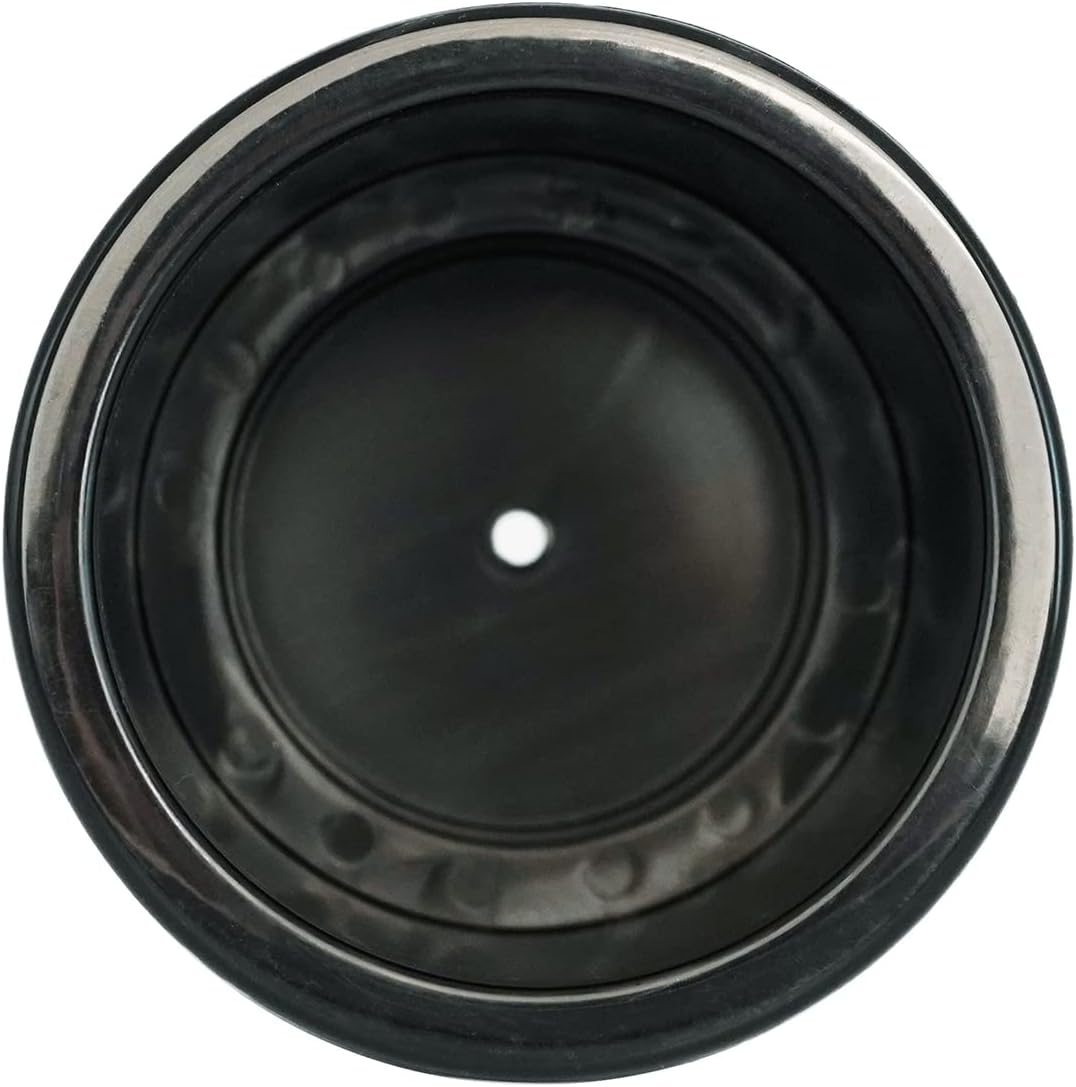 Black Plastic Cup Drink Holder Insert with Drain for Marine Boat RV Camper, 4PCS V1258-DP02-WO-265