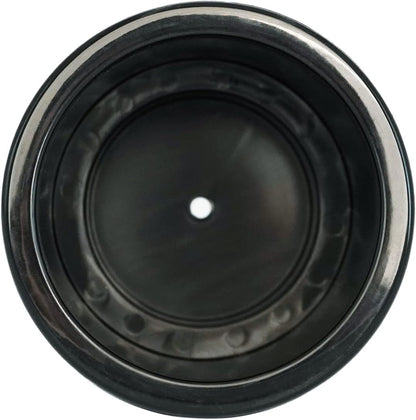 Black Plastic Cup Drink Holder Insert with Drain for Marine Boat RV Camper, 4PCS V1258-DP02-WO-265