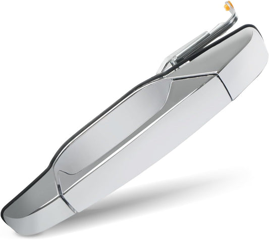 Exterior Chrome Door Handle Rear Left Driver Side Compatible with 2007-2014 Chevy Silverado Suburban V1258-DP02-WO-273