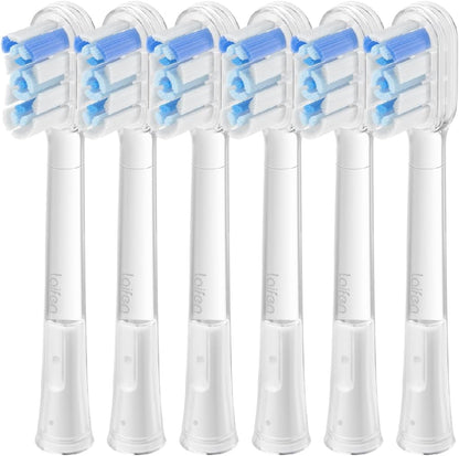 Cushioned Toothbrush Heads 6 Pack, New 2025 Version Replacement Heads Compatible with Wave/Wave Special V1258-DP02-WO-28