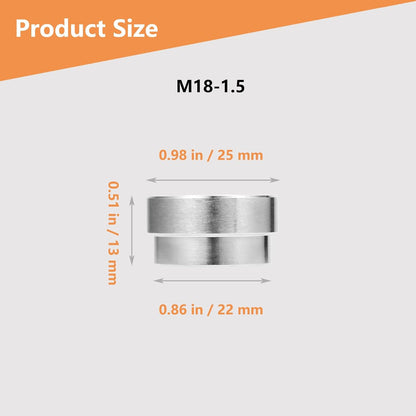 4 Pcs O2 Sensor Bung, 304 Stainless Steel M18x1.5 O2 Bung Weld in, Oxygen Sensor Bung Stepped Style V1258-DP02-WO-294