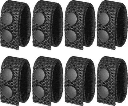 Belt Keepers for Duty Belt, 1000D Nylon Tactical Keepers 2 1/4" with Double Snaps V1258-DP02-WO-308