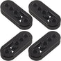 Rubber Exhaust Hanger 4 Pack, 4 Holes Adjustable Muffler Hanger, Universal Muffler Exhaust System, Insulator V1258-DP02-WO-314