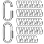 M6-50 Pack 2.3" Quick Links Chain Connectors, 1/4" Galvanized Chain Locking Hooks, 620LBS Heavy Duty Thread V1258-DP02-WO-318