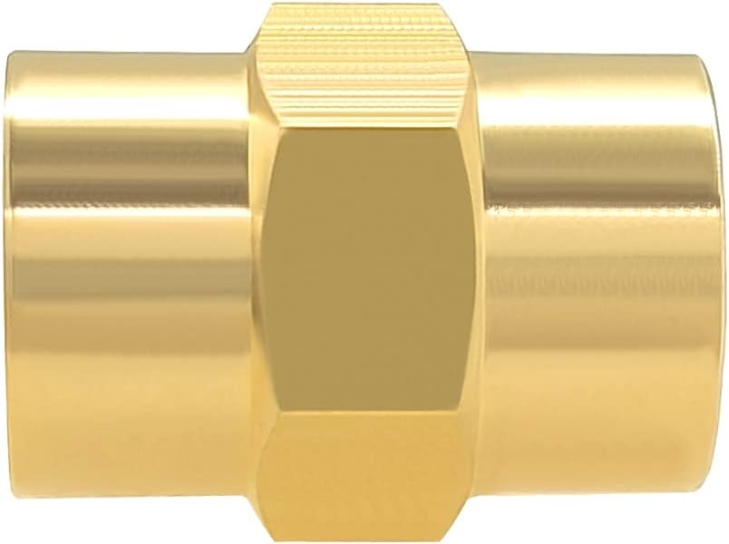 10PCS Brass Coupling 1/4" x 1/4" NPT Female Coupler Hex Head Pipe Fitting V1258-DP02-WO-328