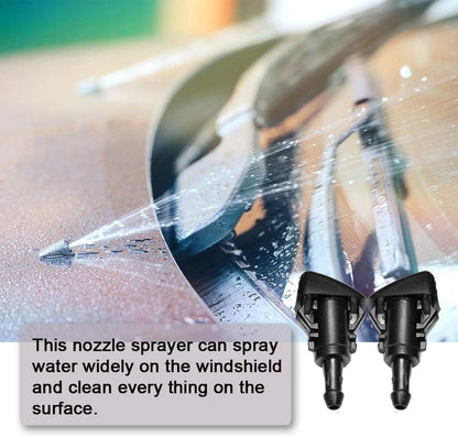 Front Windshield Washer Nozzles Wiper Spray Kit- For: Dodge, Ram, Jeep - Replaces OEM #: 4805742AB, 5116079AA V1258-DP02-WO-340