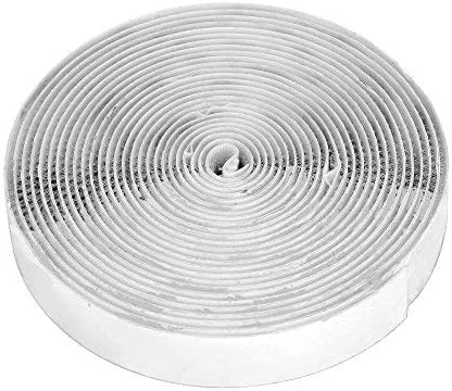 16 Feet Length 0.75 Inches Width Hook and Loop with Strong Self Adhesive Interlocking Strip, Mounting Tape V1258-DP02-WO-343