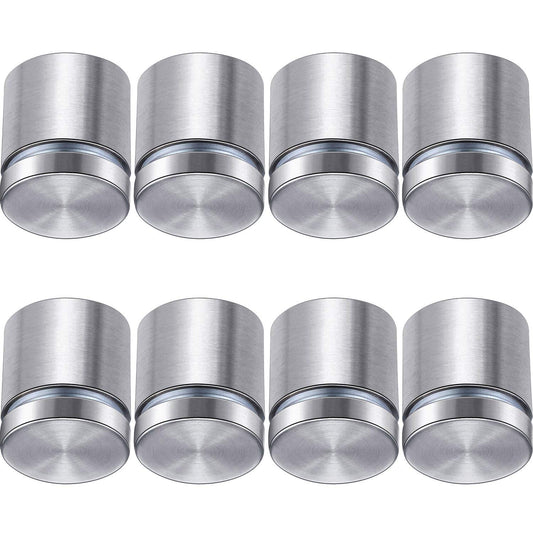 8 Pcs Sign Standoff Screws Advertising Screws Stainless Steel Wall Standoff Mounts Glass Acrylic Nail (1 x 1 V1258-DP02-WO-347