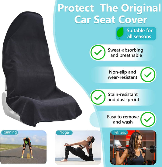 Car Seat Covers Universal Car Protective Front Seat Covers Washable Non-Slip Seat Protectors for Gym V1258-DP02-WO-349