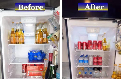 Drink Dispenser for Fridge,Automatic Pusher Glide Soda Can Dispenser for Refrigerator and Adjustable Width - V1258-DP02-WO-38