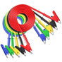 5PCS Alligator Clips Test Leads Dual Ended Crocodile Wire Cable with Insulators Clips Test Flexible Copper V1258-DP02-WO-397