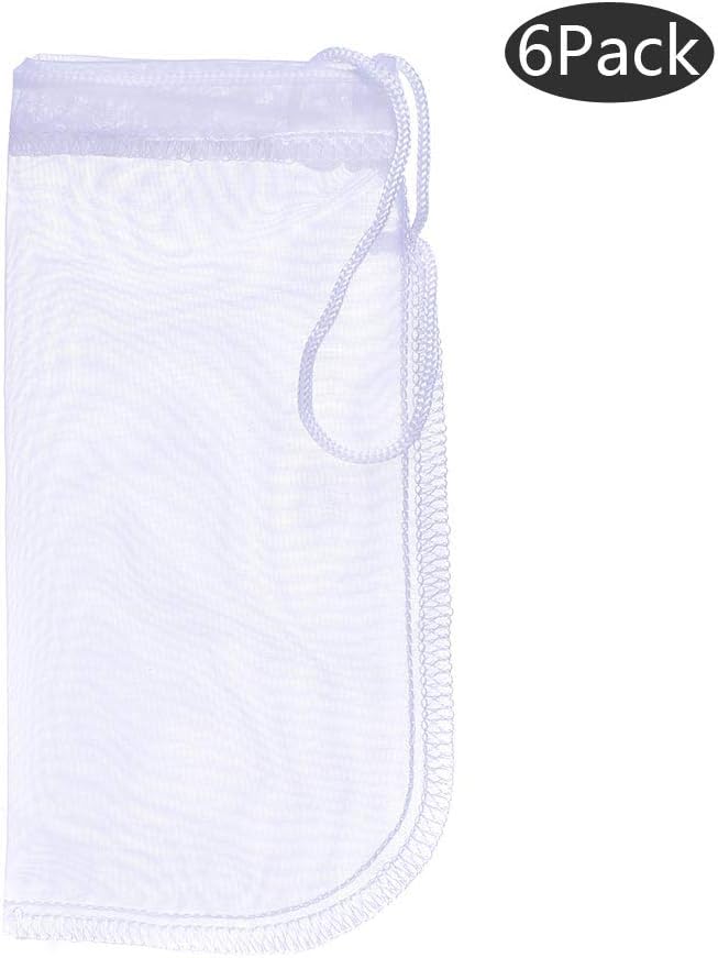 Media Filter Bag Aquarium Extra Fine,Reusable 180 Micron Drawstring Mesh Filter Bags for Very Fine Resins V1258-DP02-WO-411