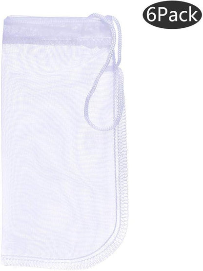 Media Filter Bag Aquarium Extra Fine,Reusable 180 Micron Drawstring Mesh Filter Bags for Very Fine Resins V1258-DP02-WO-411