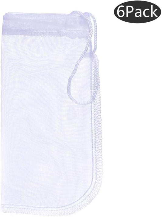 Media Filter Bag Aquarium Extra Fine,Reusable 180 Micron Drawstring Mesh Filter Bags for Very Fine Resins V1258-DP02-WO-411