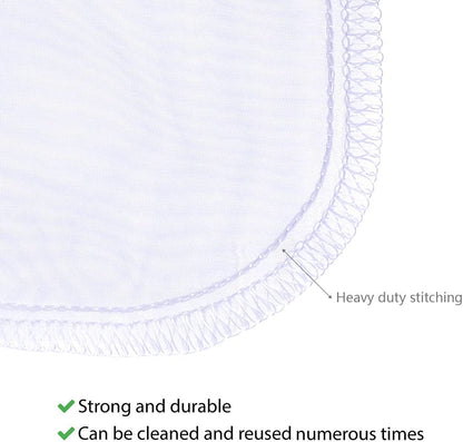 Media Filter Bag Aquarium Extra Fine,Reusable 180 Micron Drawstring Mesh Filter Bags for Very Fine Resins V1258-DP02-WO-411