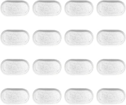 16 Pack Replacement Filters for Cat/Dog Water Fountain - Stainless Steel, 67oz/2L Adjustable Water Flow, V1258-DP02-WO-413