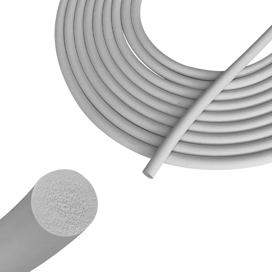 Backer Rod 1/4 Inch, EPDM Rubber Foam Caulk Saver 16.4' Grey Weather Strip Seal for Concrete Joints, Wall V1258-DP02-WO-414