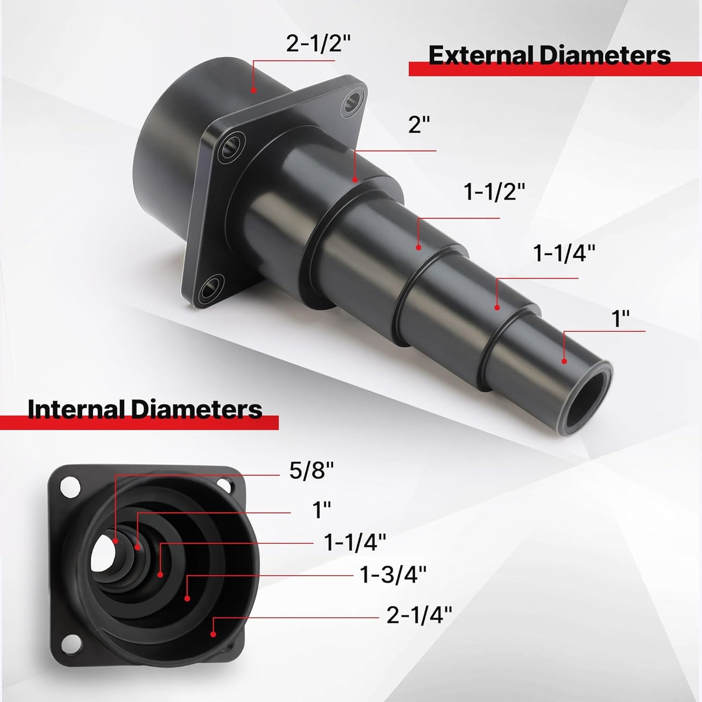 Shop Vac 90687 Universal Tool Adapter, 2PCS V1258-DP02-WO-416