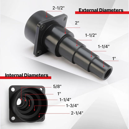 Shop Vac 90687 Universal Tool Adapter, 2PCS V1258-DP02-WO-416
