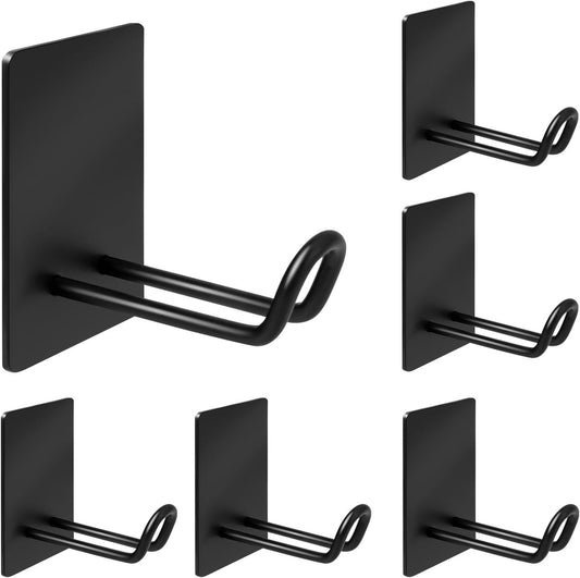 Self Adhesive Hooks Heavy Duty, Large Stainless Steel Towel Hooks, No Drill Sticky Hooks, Long Stick on V1258-DP02-WO-426