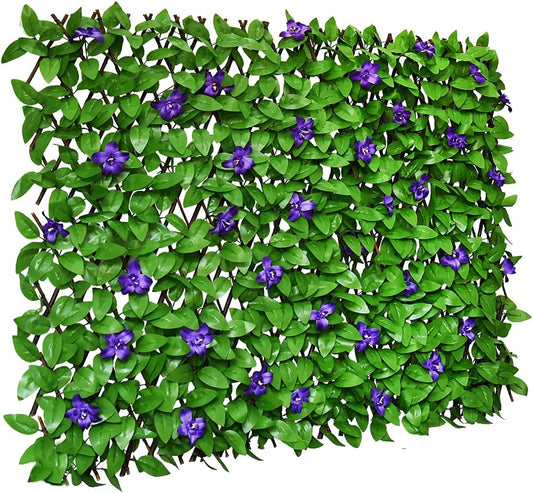 Expandable Fence Privacy Screen for Balcony Patio Outdoor,Decorative Faux Ivy Fencing Panel,Artificial Hedges V1258-DP02-WO-428