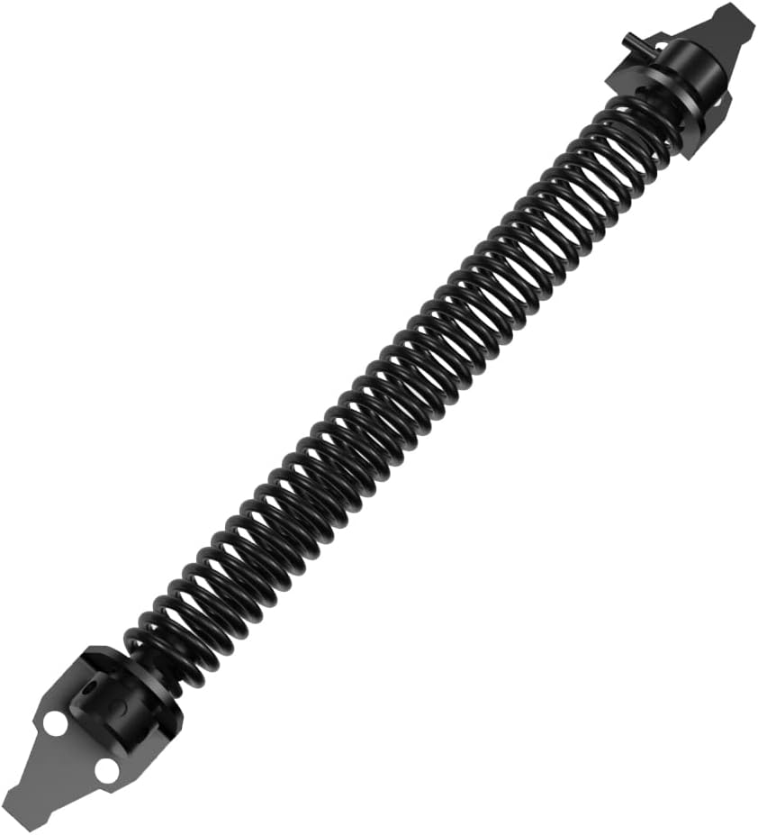 2 Pack 14" Fence gate Spring self Closing and Adjustable for Wooden or Vinyl Fence,Carbon Steel,Black(gate V1258-DP02-WO-432