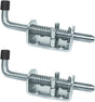 Spring Loaded Gate Latch Pin Barrel Bolt 6in x 1/2in Stem Durable Zinc Plated Solid Steel Heavy Duty for V1258-DP02-WO-436
