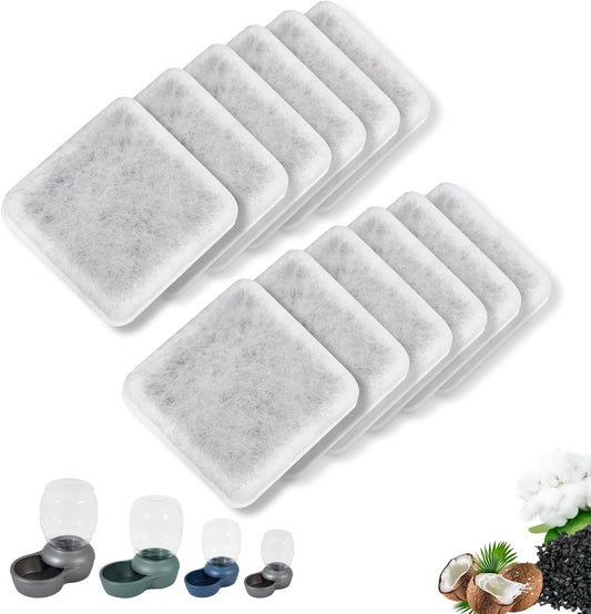 Pet Water Fountain Charcoal Replacement Filters Compatible with Petmate Replendish Mason Gravity Waterers, V1258-DP02-WO-437