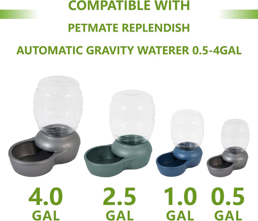 Pet Water Fountain Charcoal Replacement Filters Compatible with Petmate Replendish Mason Gravity Waterers, V1258-DP02-WO-437