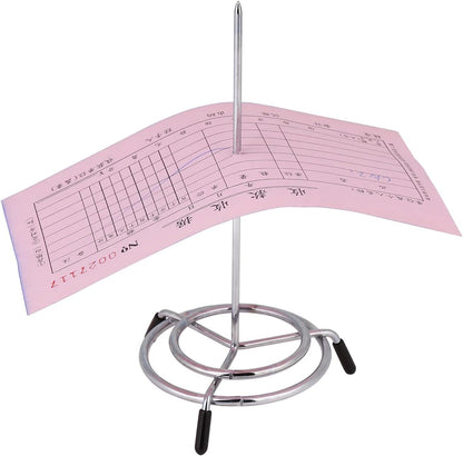4PCS Check Spindle, Receipt Holder Spike, Stainless Steel Bill Fork, Memo Holder Spike V1258-DP02-WO-442