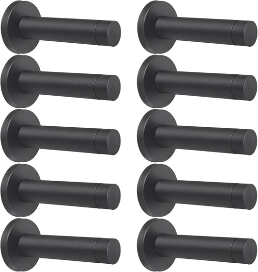 DOKU 10Pcs Door Stop, 3.5 Inch Heavy Duty 304 Stainless Steel Door Stopper with Rubber Tips Bumper, Wall V1258-DP02-WO-450