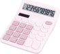 Cute Pink Desktop Calculator with Big Buttons, Dual Power Source, Solar and Battery, Large Display Screen - V1258-DP02-WO-454