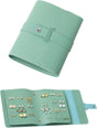 Earring Holder Organizer with Foldable Book Design Jewelry Book Organizer, Portable Pu Leather Travel Earring V1258-DP02-WO-465