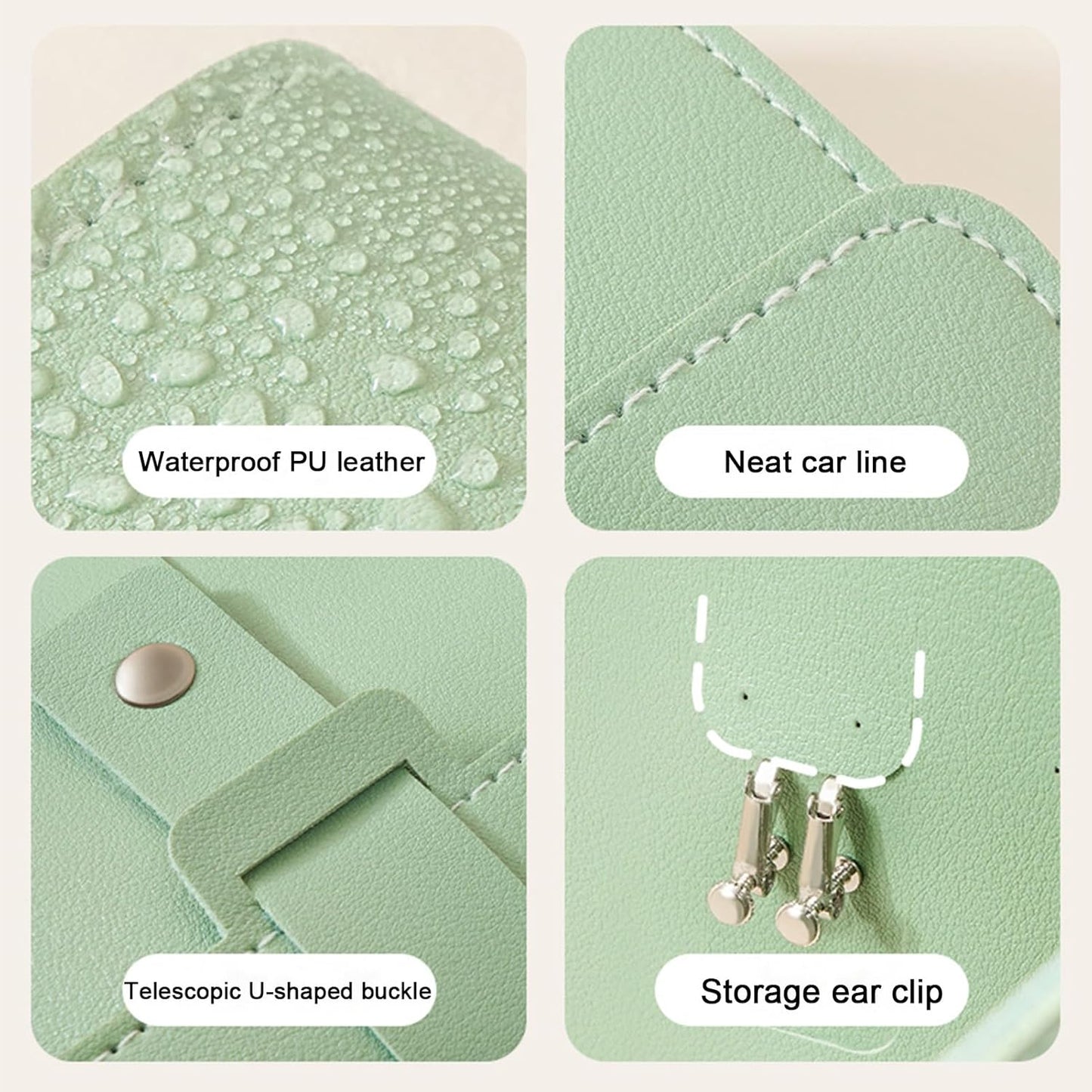 Earring Holder Organizer with Foldable Book Design Jewelry Book Organizer, Portable Pu Leather Travel Earring V1258-DP02-WO-465