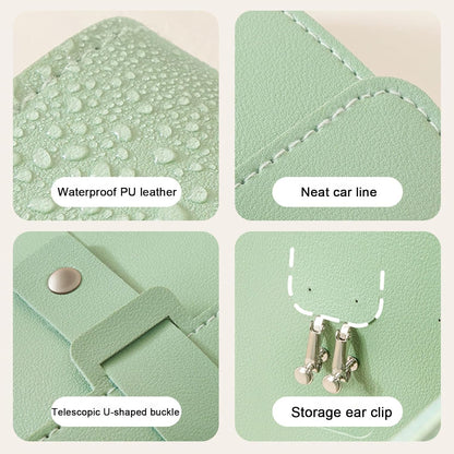 Earring Holder Organizer with Foldable Book Design Jewelry Book Organizer, Portable Pu Leather Travel Earring V1258-DP02-WO-465