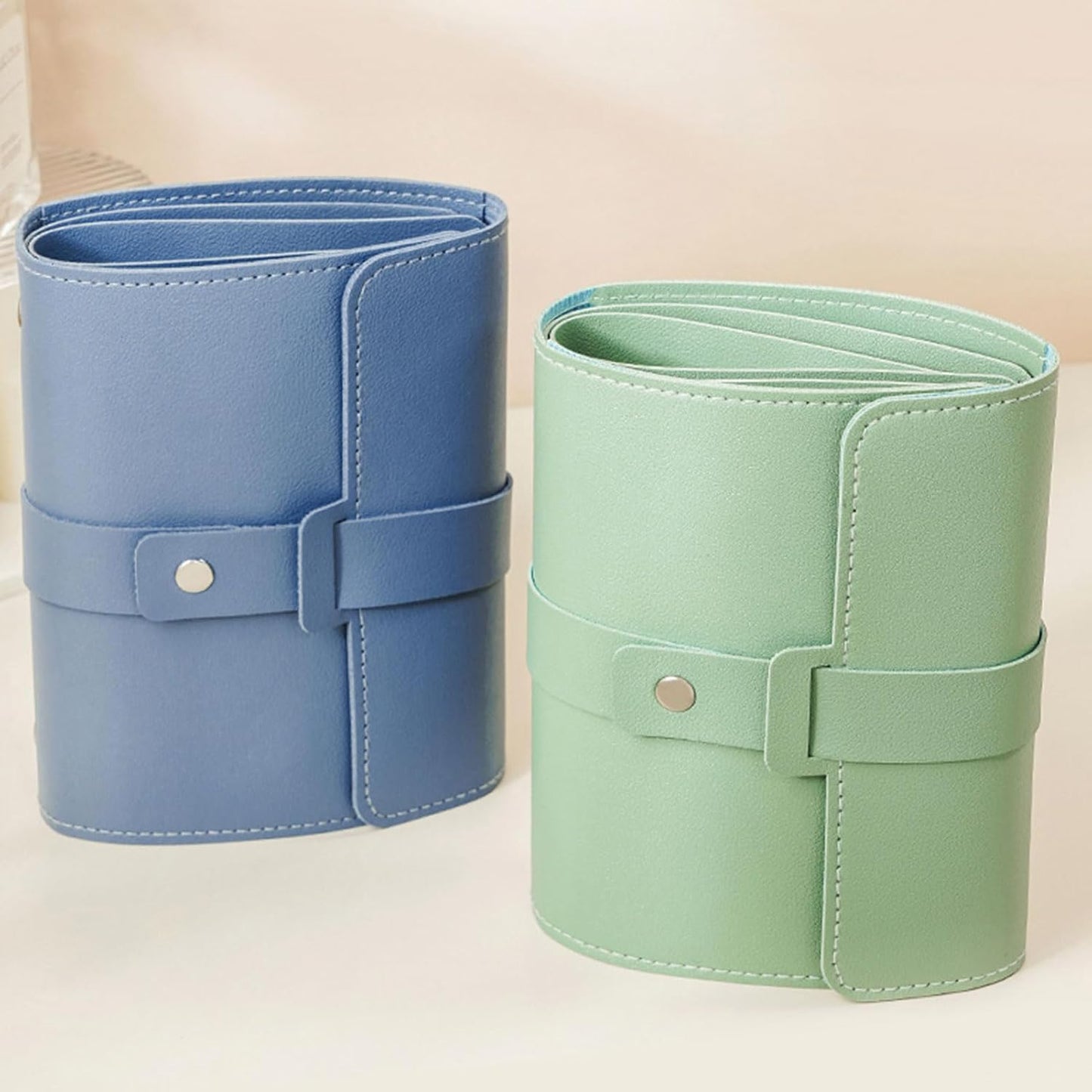 Earring Holder Organizer with Foldable Book Design Jewelry Book Organizer, Portable Pu Leather Travel Earring V1258-DP02-WO-466