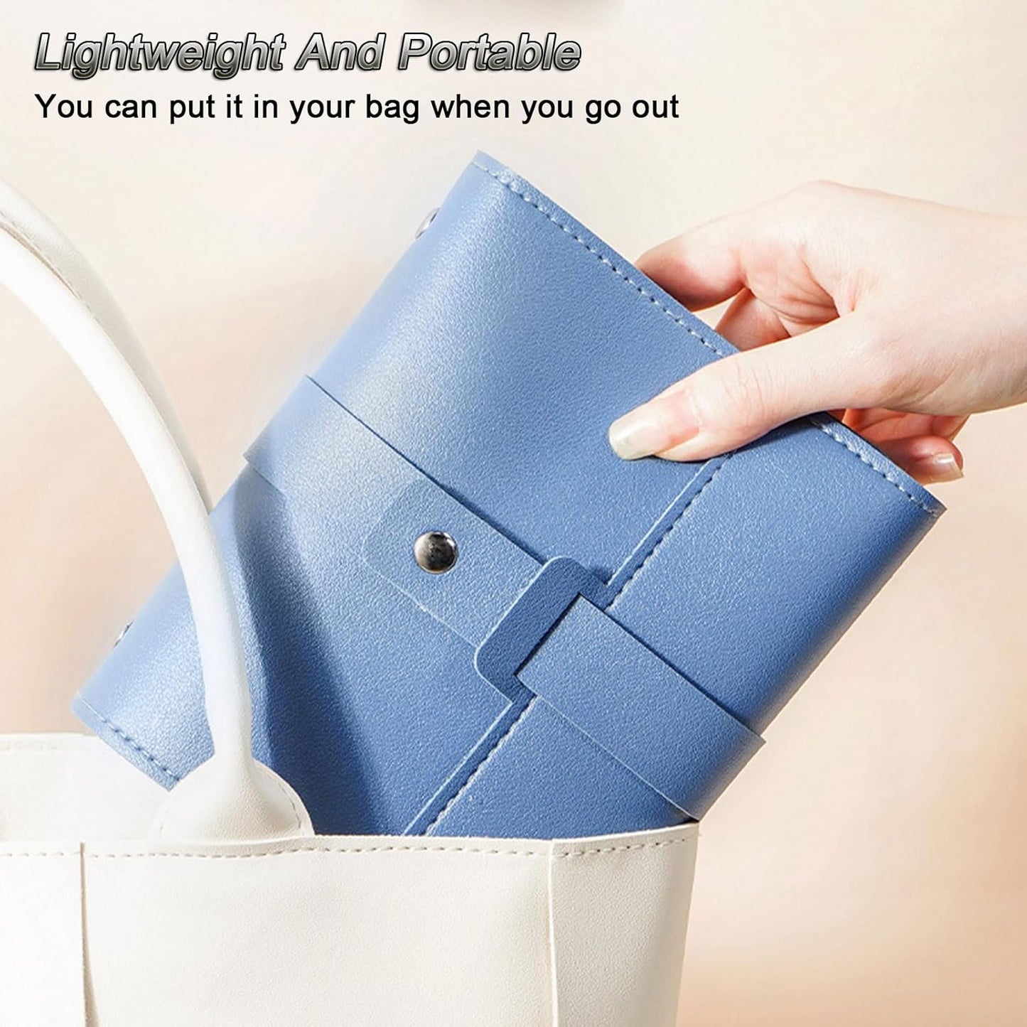 Earring Holder Organizer with Foldable Book Design Jewelry Book Organizer, Portable Pu Leather Travel Earring V1258-DP02-WO-466